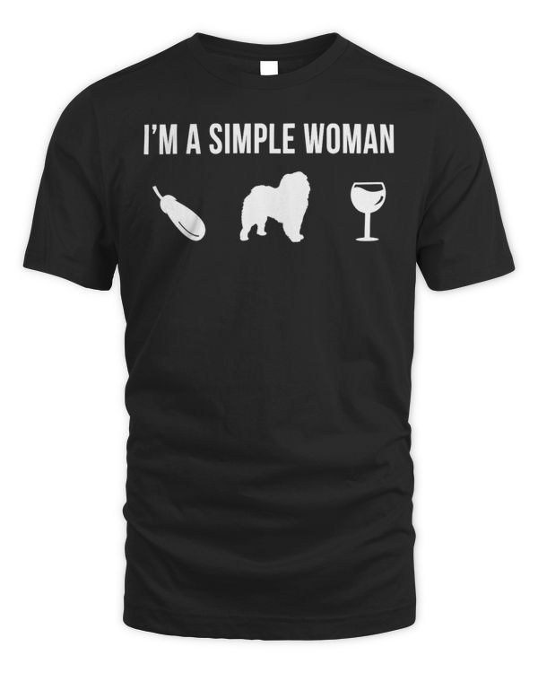Womens Pet ChowChow Dog Puppy Simple Woman 3