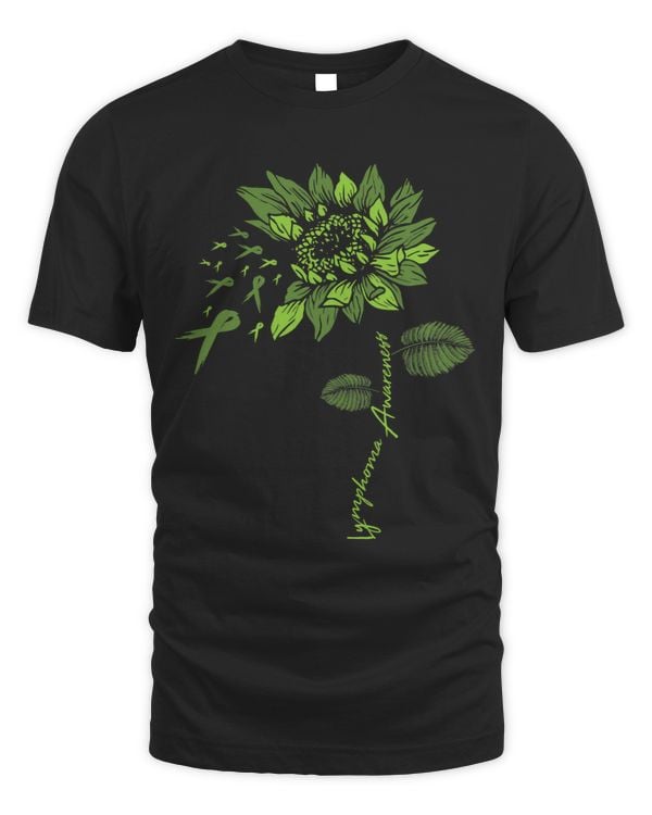FU Lymphoma Awareness Sunflower Lime Green Ribbon Sarcasm