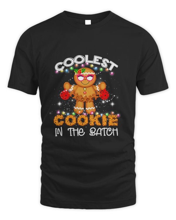Christmas Coolest Cookie In The Batch Gingerbread Funny Xmas93