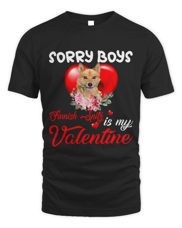 Sorry Boys Finnish Spitz Is My Valentine Cute Dog Mom