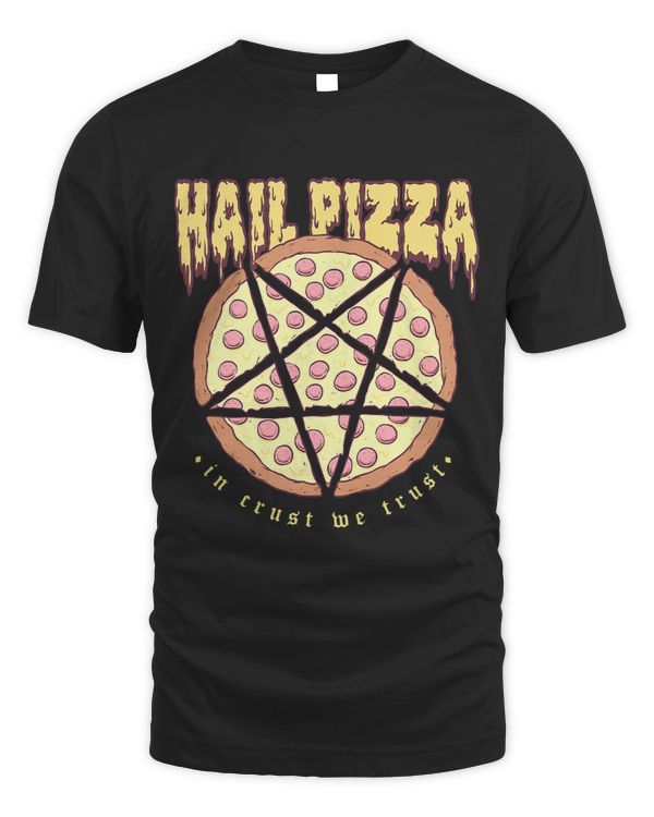 Hail Pizza Satanic Demonic Goth Occult Food Pun Pizza Lover 542