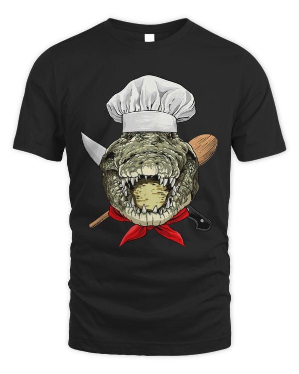 Crocodile Chef Reptile Crocodile Alligator Cooking Lover 453