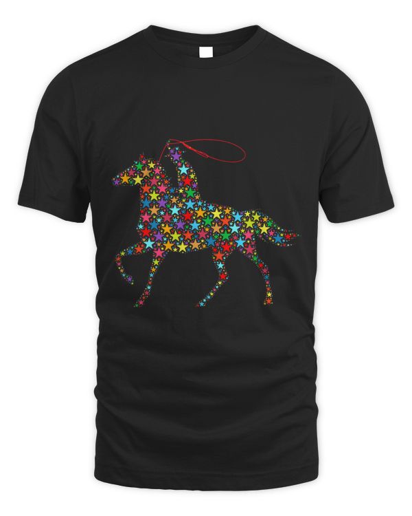 Cute Colorful Star Dot for Men Girls Boys Cowboy Rodeo