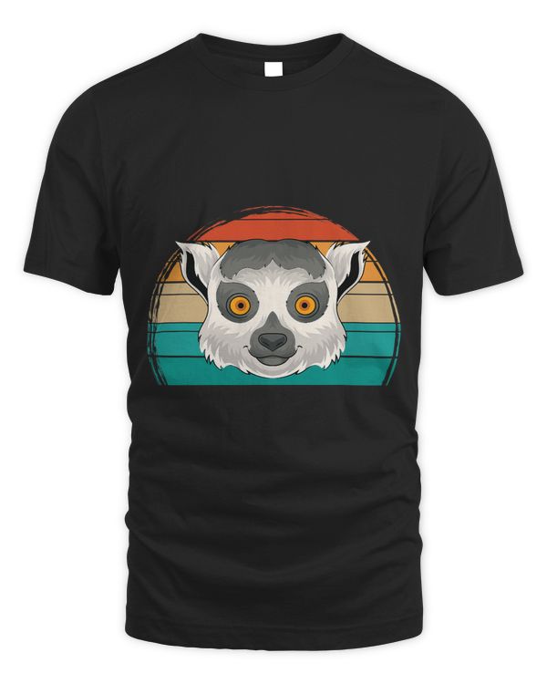 Vari Sifakas Animal Lover Madagascar Monkey Retro Lemur