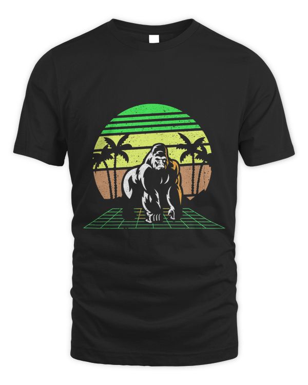 Gorilla 90s Vaporwave Retro Vintage