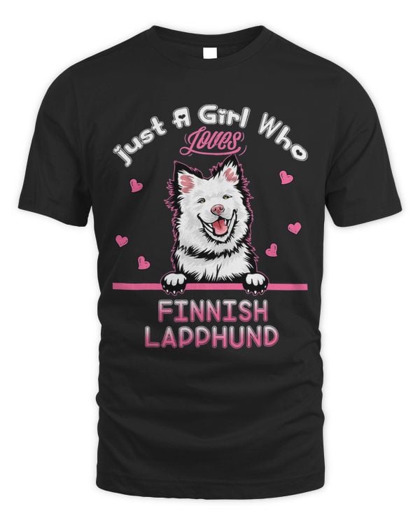 Just A Girl Who Loves Finnish Lapphund Mom Girl Women 291