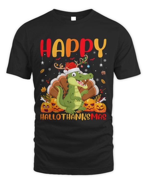 Funny Alligator Animal Lover Happy Alligator HelloThanksMas