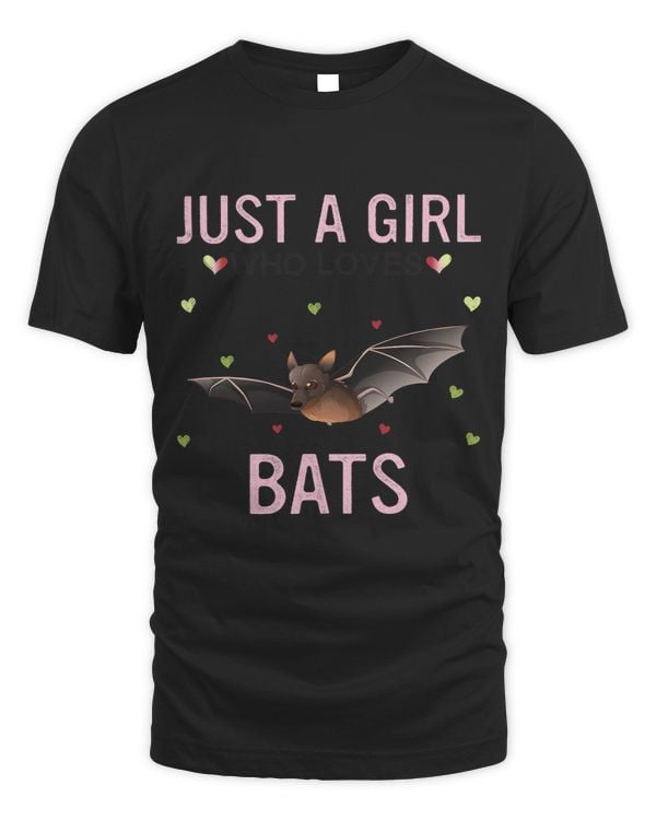 Just a Girl Who Loves Bats Cute Women Girls Bats 106