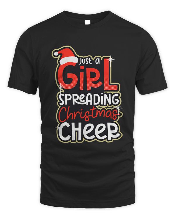 Girl Spreading Christmas Cheer Design Christmas Cheerleading 419