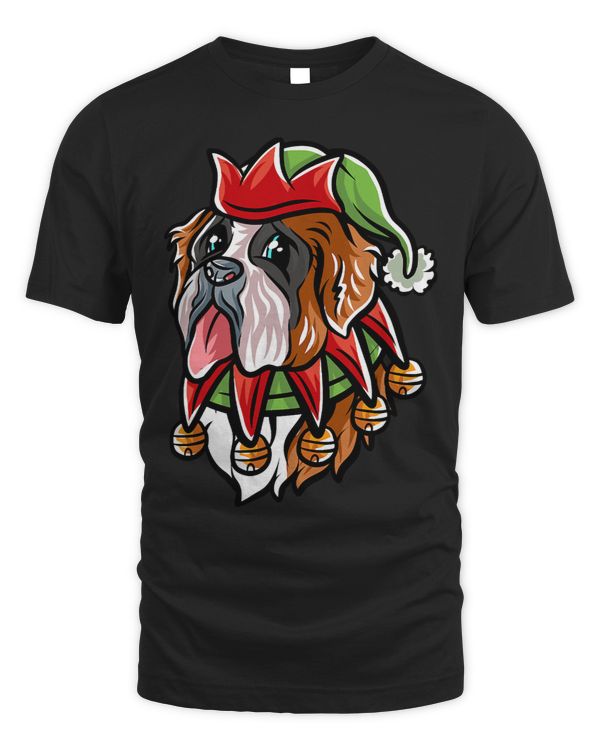 Merry Woofmas Saint Bernard Elf Dog Christmas Dogs Elves 26