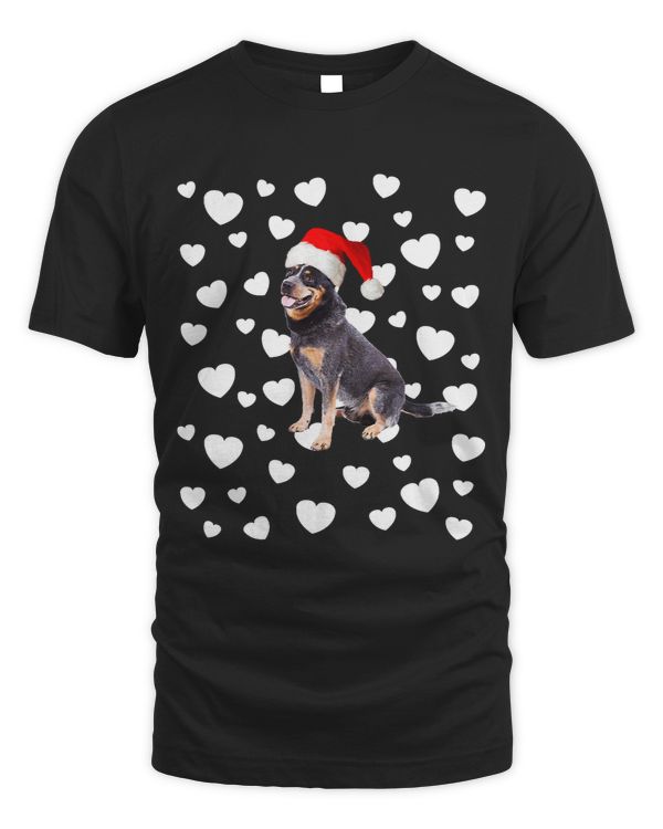 Christmas Blue Heeler Xmas Santa Hat Holidays Dog Mom Dad 86