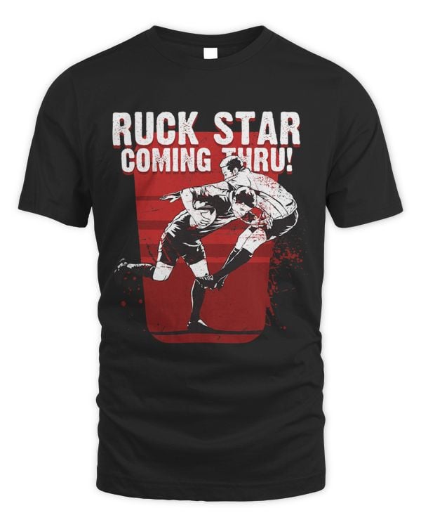 Ruck Star Coming Through Rucker Coach Rugby Player 312