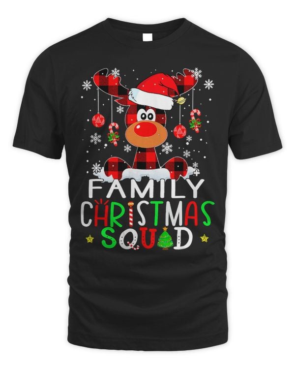 Christmas Squad Family 2022 Santa Matching Team Reindeer215