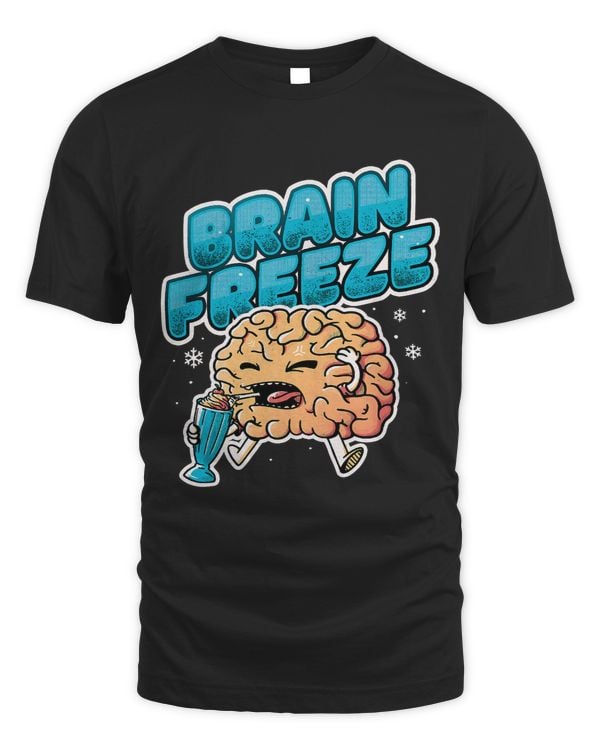 Funny Milk Shake Cold Brain Ice Cream Lovers Brain Freeze509