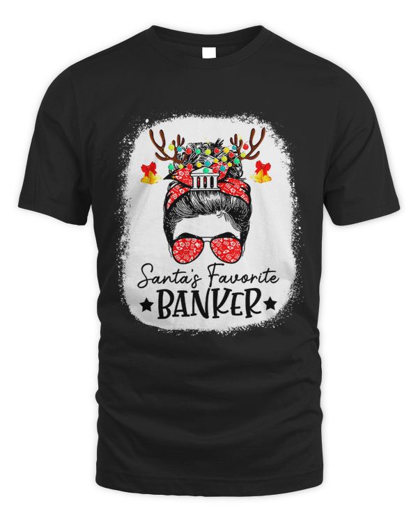 Bleached Santas Favorite Banker Messy Bun Christmas 332