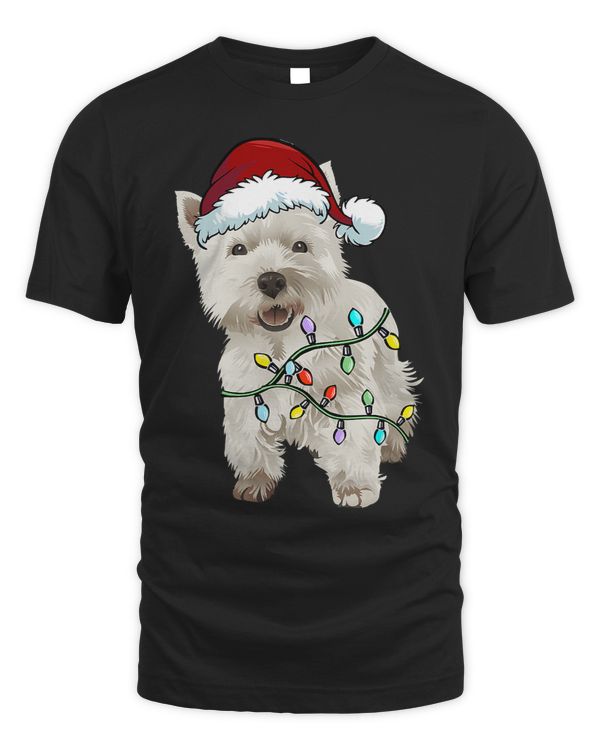 West Highland Terrier Santa Christmas Tree Lights Xmas11
