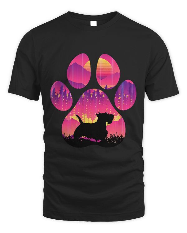 Scottish Terrier Paw Mom Dad Dog Lover Women Men 151