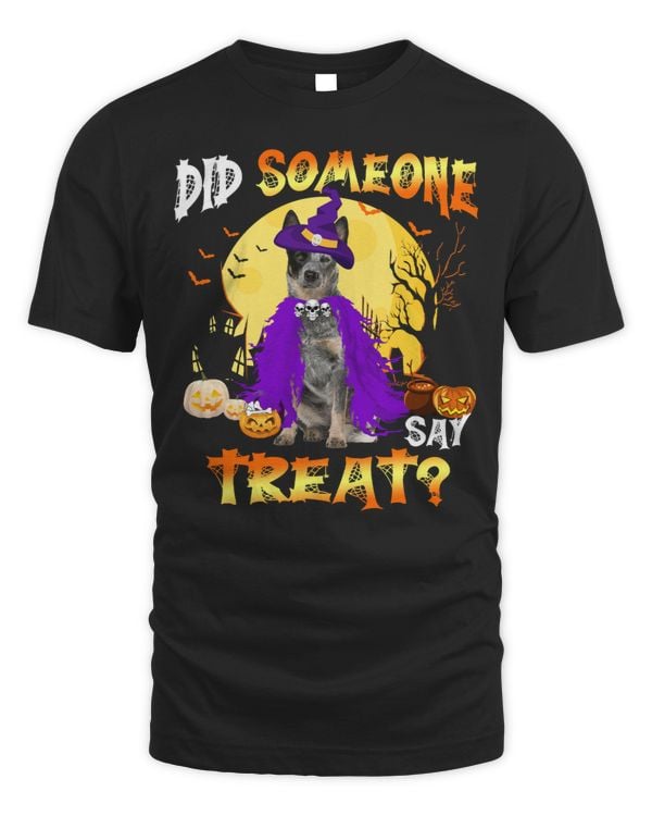 Dog Australian Cattle Halloween Did Someone Say Treat 488 paw