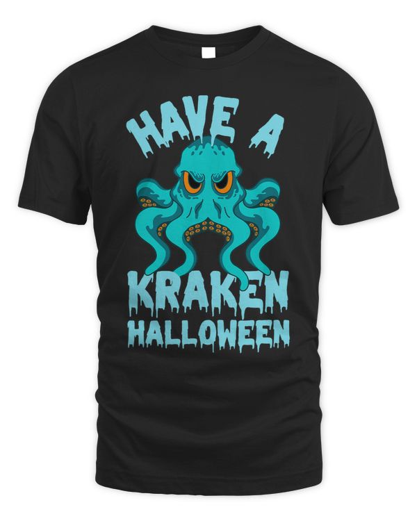 Have A Kraken Halloween. Funny Spooky Octopus Halloween Pun
