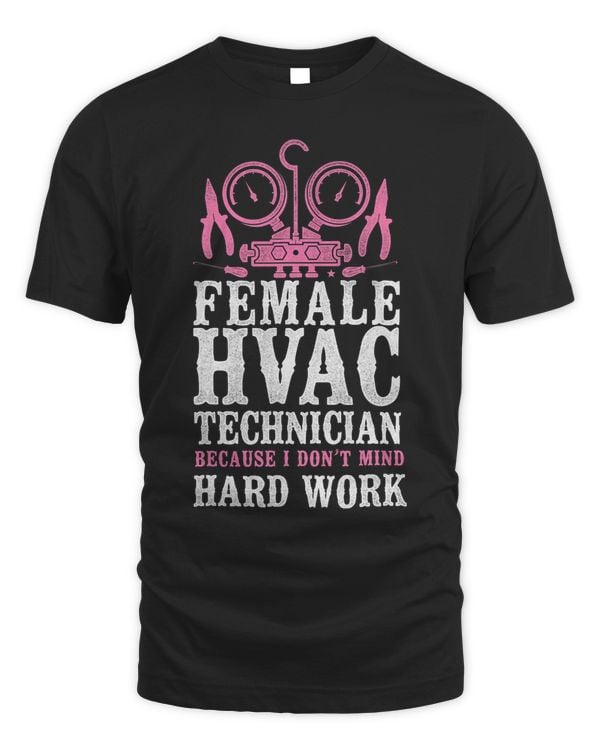 HVAC Technician Tech Female Girl Vintage Female Hvac