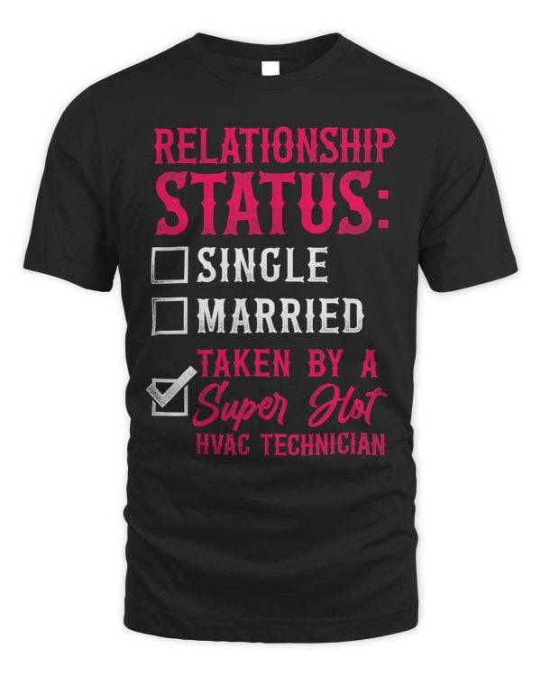 HVAC Technician Tech Girlfriend Vintage Relationship Status