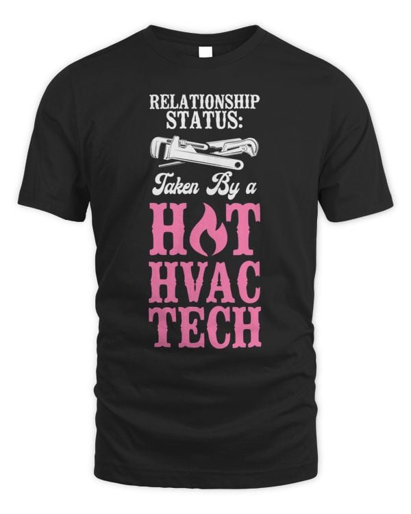 HVAC Technician Tech Girlfriend Wife Vintage Relationship
