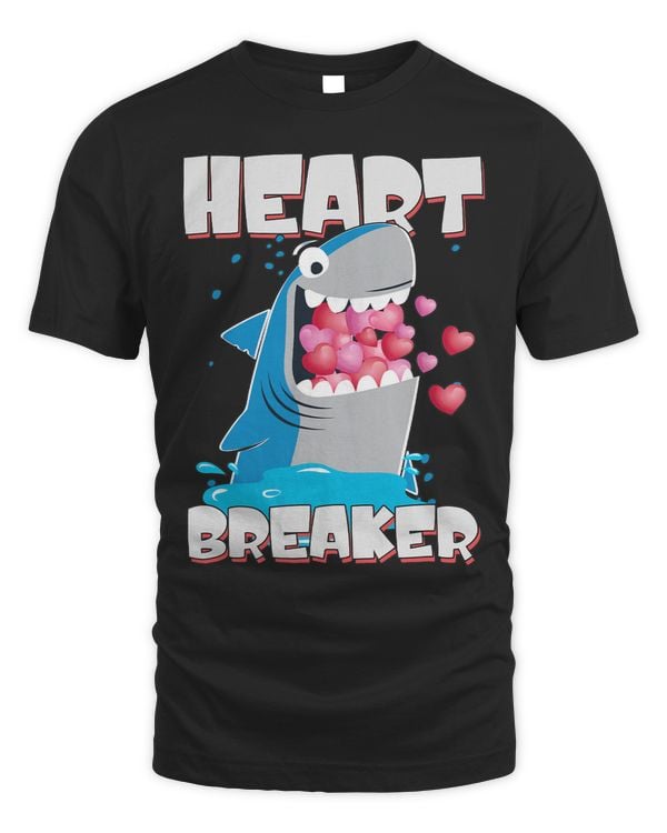 Heart Breaker Funny Valentines Day Shark Awesome Cute