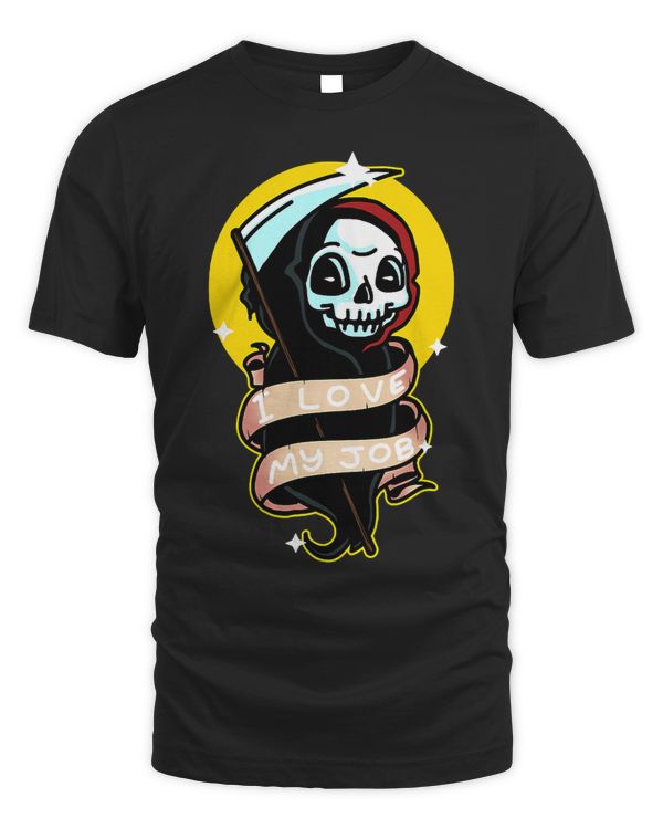 I Love My Job Kawaii Grim Reaper Death Pastel Goth Emo Punk 648