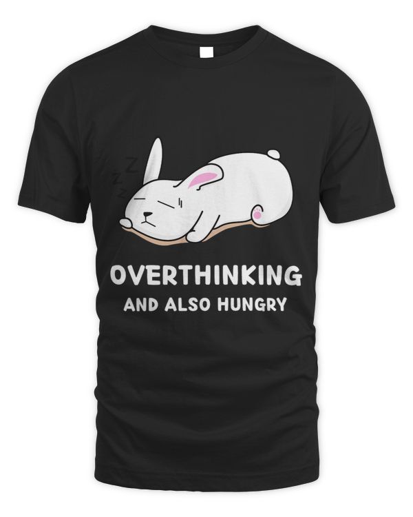 Kawaii Cute Rabbit Overthinking And Also Hungry Bunny Lover