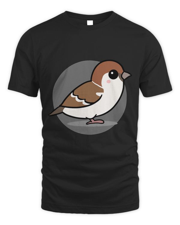 Cute Kawaii Aesthetic House Sparrow Bird495