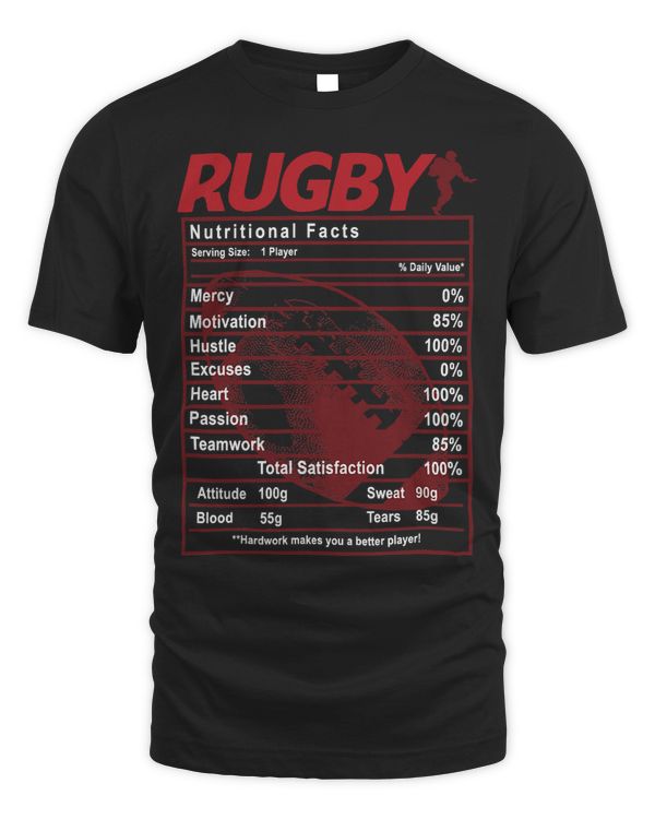 Rugby Nutritional Facts Rugby Player Coach Athelete Lover 219