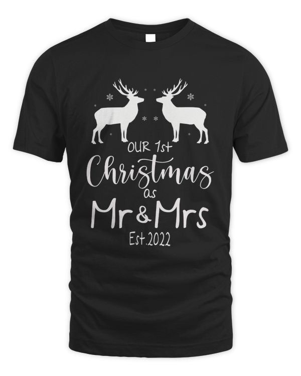 Couple Wife Husband Our First Christmas As Mr & Mrs 2022 95