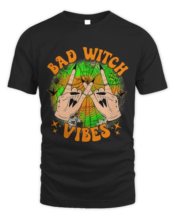 Bad Witch Vibes Halloween Costume Girls Women Feminist Witch 129