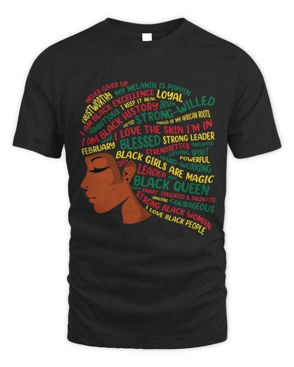 I Am Black History Month Black Queen BHM Pride Melanin Women 1