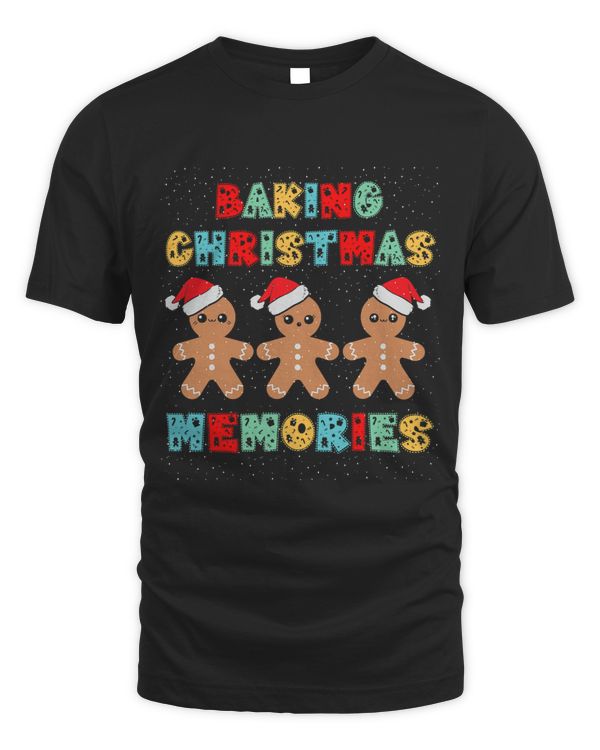 Baking Christmas Memories Gingerbread Men with Xmas Hats 215