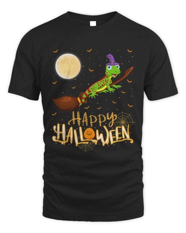 Funny Lizard Ride Witch Shotgun Lizard Halloween 280