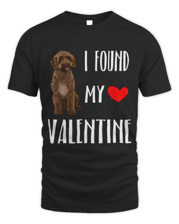 I Found My Valentine Day Spanish Water Dog Dog Lover Gift