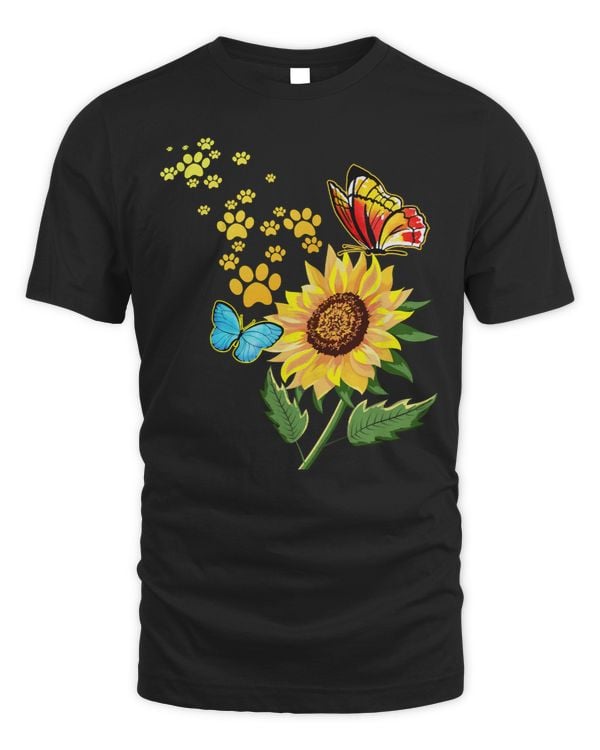 Dog Dog Paw Sunflower Design Idea Sunshine Lover graphic 112 paw