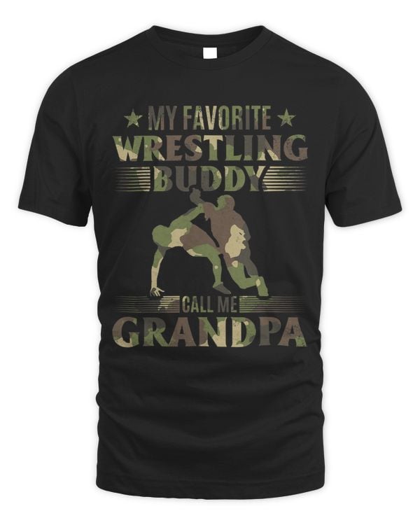 Mens Wrestling I My Favorite Wrestling Buddy call me Grandpa