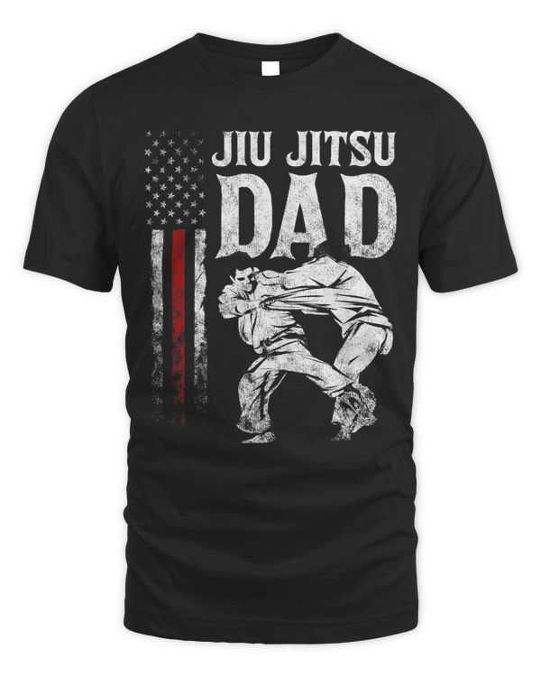 Mens Brazilian Jiu Jitsu American Flag Fathers Day US Sports 2