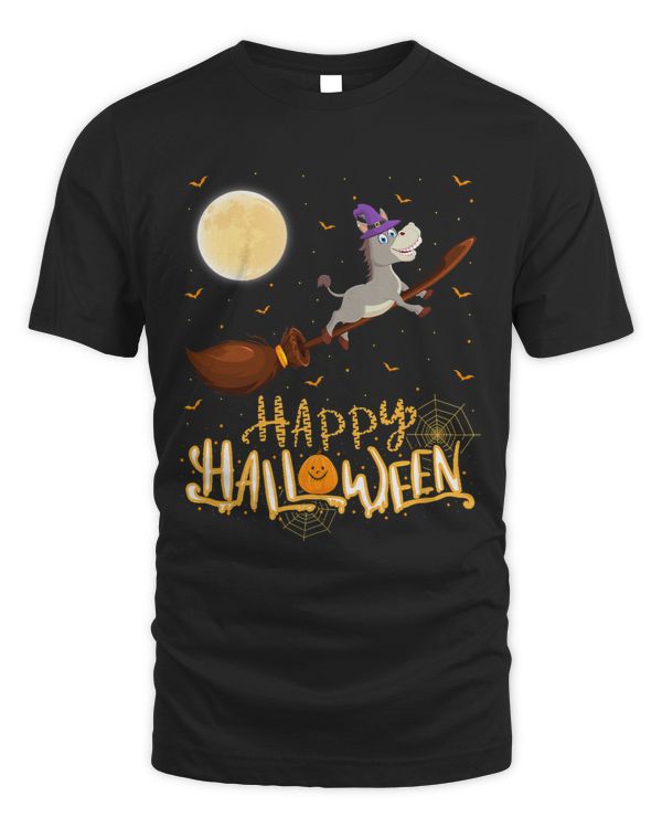 Funny Mule Ride Witch Shotgun Mule Halloween 258
