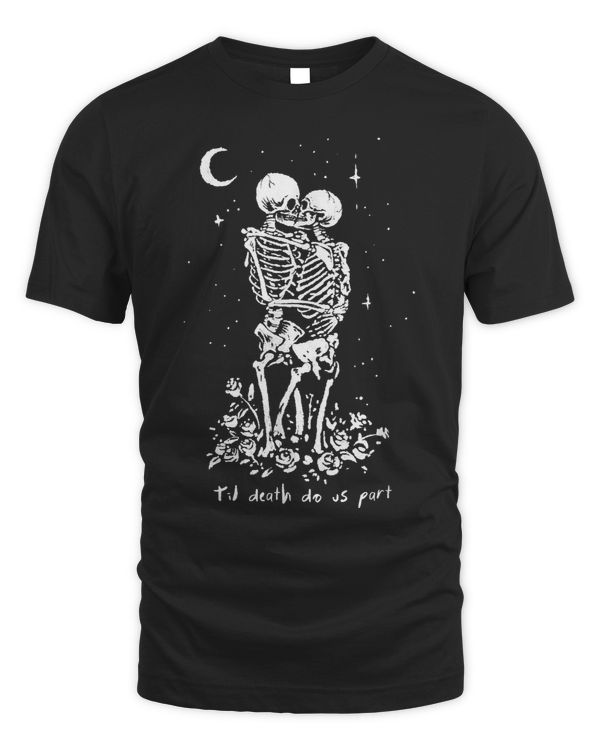 Love Until Death Skeleton Couples Lovers Emo Punk Gothic 90