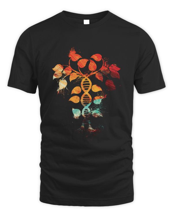 DNA Tree Of Life Genetics Colorful Biology