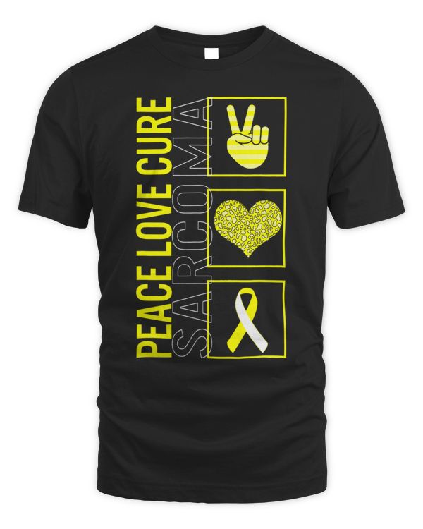 Peace Love Cure Sarcoma Bone Cancer Awareness Just An Ordina