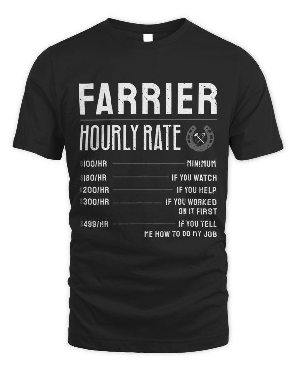 Funny Farrier Rates Labor Horseshoer Equine Hoof Worker