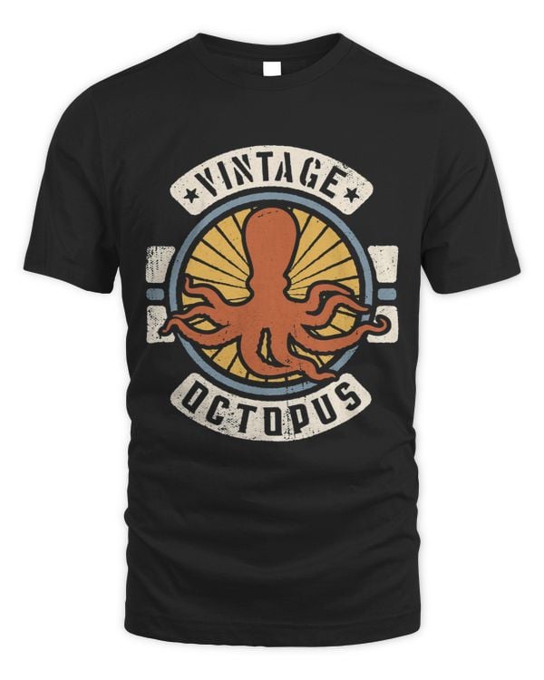 Octopus Vintage Classic Retro 60s 70s Animal Lover