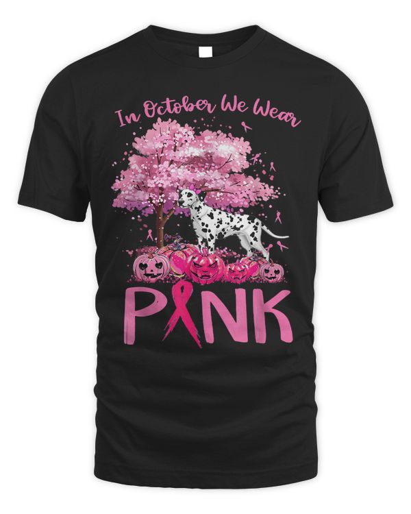 Breast Cancer Awareness October We Wear Pink With Dalmatian 1
