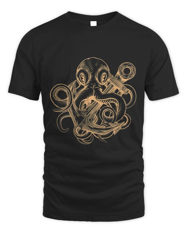 Octopus and anchor