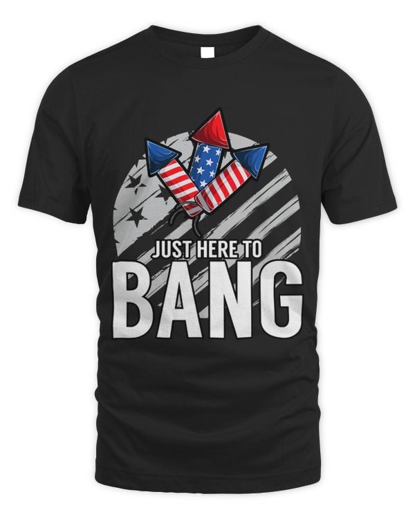 Just here to bang 4th of July celebration gag saying