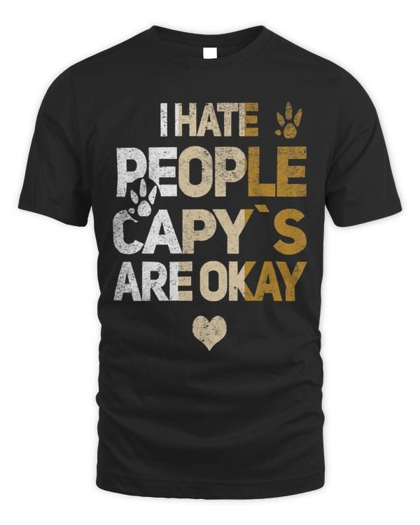 I hate people Capys are okay Capybara Capibara